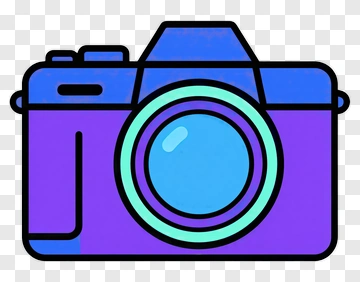 Colorful Camera Illustration PNG