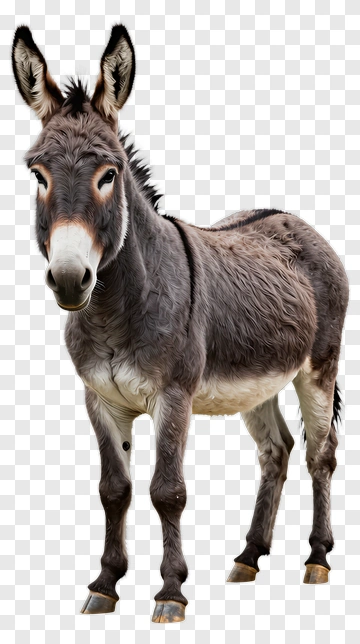 Realistic Donkey PNG