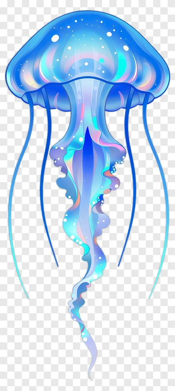 Colorful Jellyfish PNG