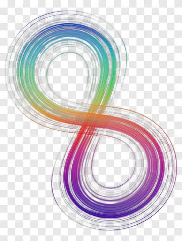 Colorful Infinity Loop Design PNG