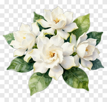 White Flower Bouquet PNG