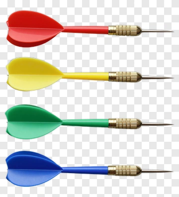 Colorful Darts Set PNG