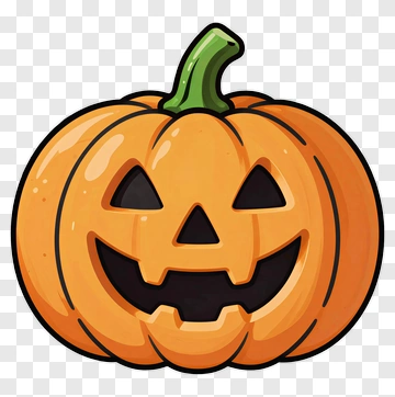 Halloween Pumpkin With A Smiling Face PNG