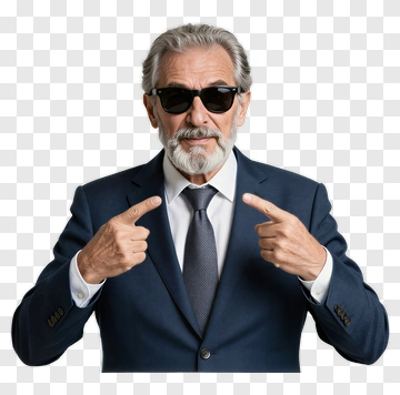 Confident Businessman Pointing At Himself PNG