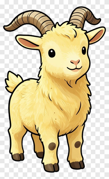 Cartoon Goat PNG
