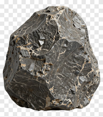 Textured Rock With Dark Surface PNG