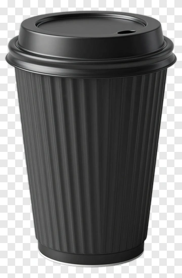 Black Coffee Cup PNG