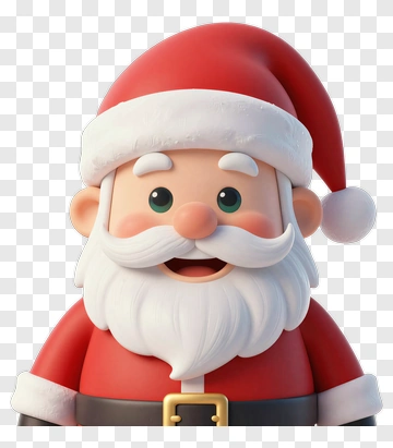Cartoon Santa Claus With A Cheerful Expression PNG