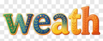 Colorful Weath Text PNG