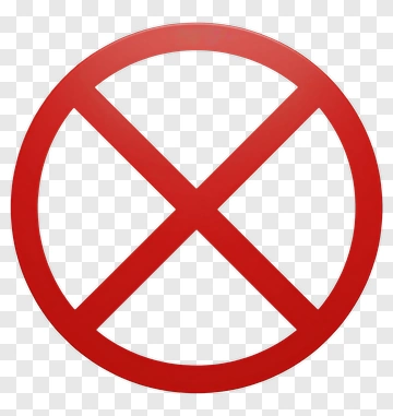 Red Prohibition Sign PNG