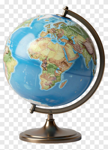 Globe On A Stand PNG