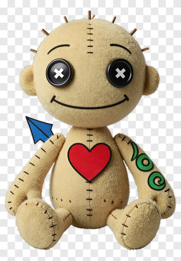 Voodoo Doll With Heart And Arrow PNG