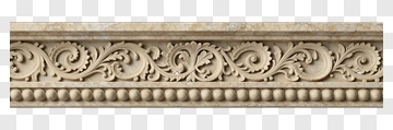 Decorative Architectural Molding With Ornate Design PNG