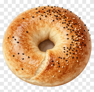 Bagel With Sesame Seeds PNG