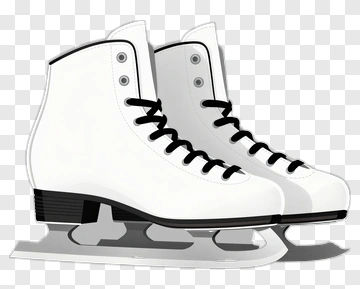 White Ice Skates PNG
