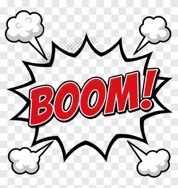 Boom Comic Speech Bubble PNG