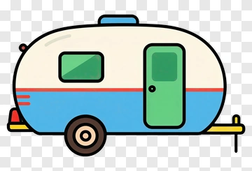 Cartoon Travel Trailer PNG
