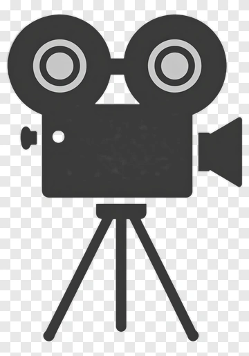 Vintage Film Camera On Tripod PNG