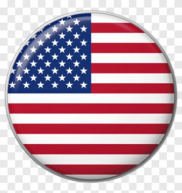 United States Flag Button PNG