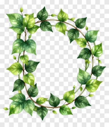 Green Leaf Wreath PNG