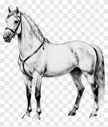 Detailed Illustration Of A Horse PNG