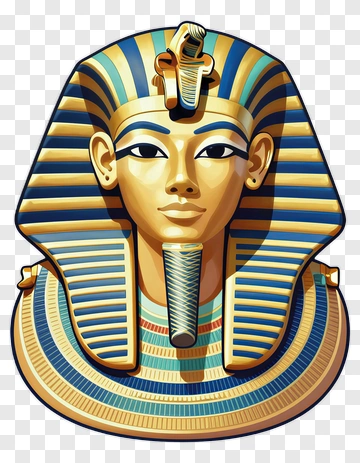 Cartoon Pharaoh Mask PNG