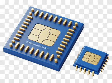 Computer Microprocessor Chip PNG