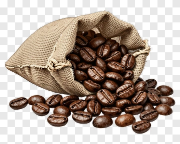 Coffee Beans In A Burlap Sack PNG