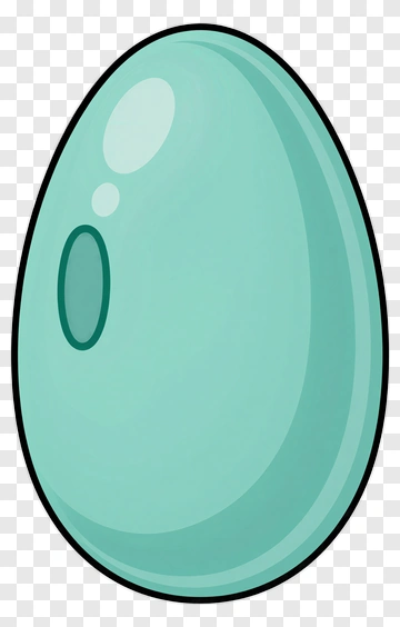 Cartoon Blue Egg PNG