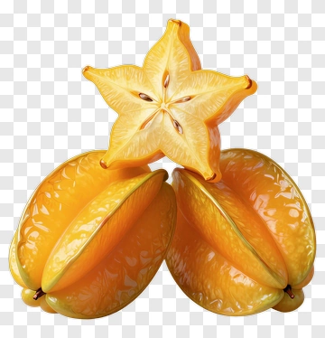 Star Fruit Composition PNG