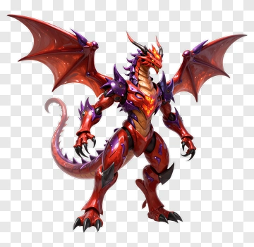 3D Dragon Character PNG