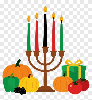 Colorful Menorah With Pumpkins And Gift Box PNG