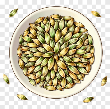 Pumpkin Seeds In A Bowl PNG