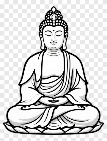 Buddha Sitting In Meditation PNG