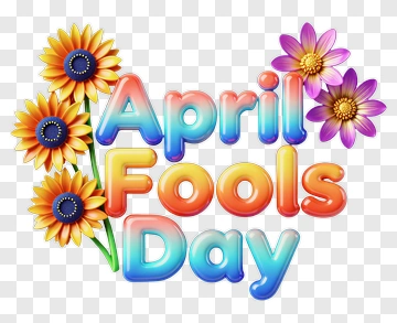 April Fools Day Celebration Design PNG