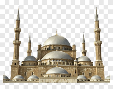 Mosque With Tall Minarets And Domes PNG