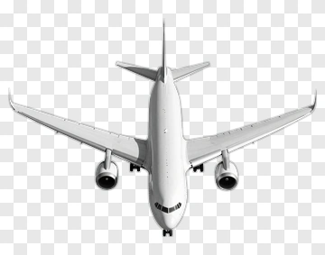 Airplane Top View PNG