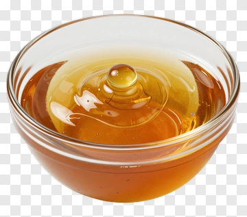 Glass Bowl Of Honey PNG