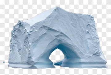 Iceberg With Arch Formation PNG