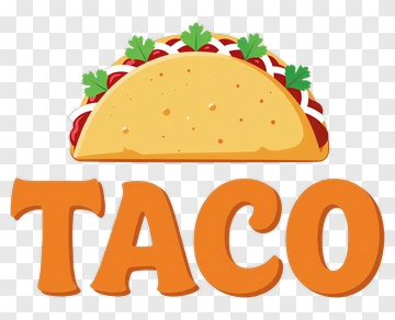 Taco Graphic With Text PNG