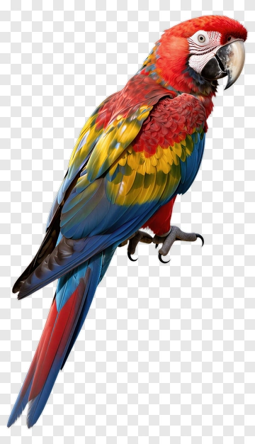 Colorful Macaw Parrot PNG