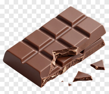 Chocolate Bar With Broken Pieces PNG