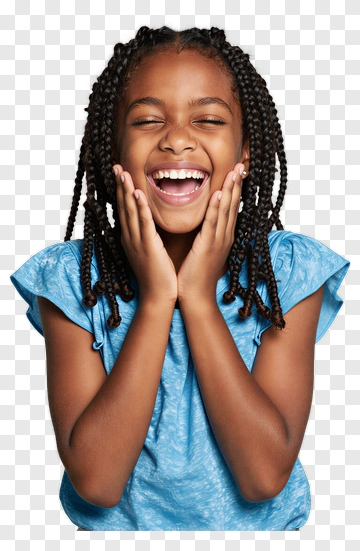 Happy Girl Smiling With Excitement PNG