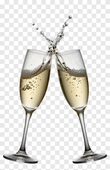 Champagne Glasses Clinking PNG