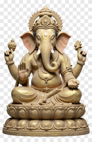 Sitting Ganesha Statue PNG
