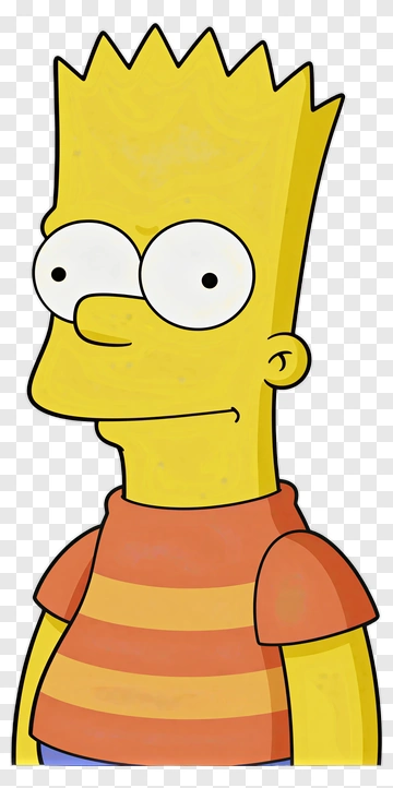 Cartoon Character Bart Simpson PNG