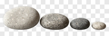 Smooth River Stones In Various Sizes PNG