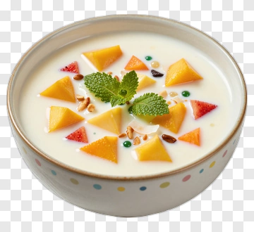 Fruit Salad In A Bowl With Mint Leaves PNG