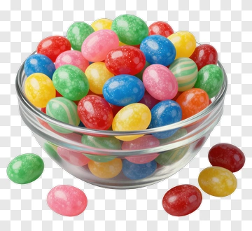 Colorful Candy Bowl PNG