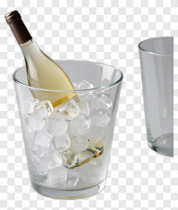 Wine Bottle In Ice Bucket PNG